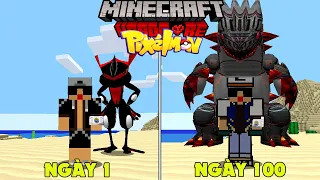 RAKYVN SINH TỒN 100 NGÀY TRONG MINECRAFT SIÊU PIXELMON THU PHỤC POKEMON DẠNG ĐẶC BIỆT !