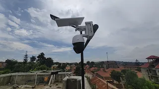 PTZ (360) solar camera After installation.