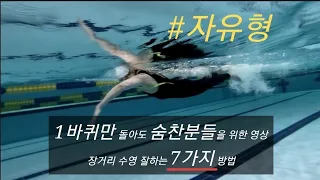 자유형 1바퀴만 돌아도 숨찬분들을 위한 영상