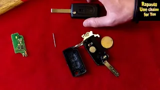 REMPLACE TOI-MÊME TA CLE (plip) DE VOITURE  - Peugeot Citroën *CHANGE YOUR CAR KEY* TUTO // Rapas4U