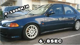 Honda Civic EG9 1.6 VTi 0-100km/h Acceleration