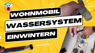 Wohnmobil Wasseranlage einwintern - das musst du beachten !