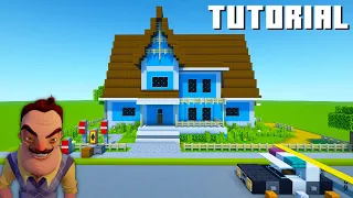 Minecraft Tutorial: How To Make The Hello Neighbour 2 House 910 Friendly Court "Hello Neighbour 2"