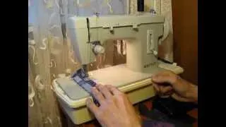 Sewing machine Швейная машина Merritt Германия test атлас, джинс, кожа