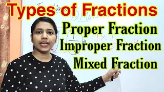 भिन्न के प्रकार -Types of Fractions | Proper, Improper, Mixed Fractions in Hindi | Science Think