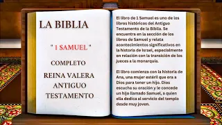 Original: La Biblia Primer Libro De " 1 Samuel " Completo Reina Valera Antiguo Testamento