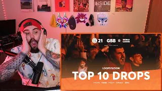 Dysexlic Reacts || TOP 10 DROPS 😱 Solo Loopstation | GRAND BEATBOX BATTLE 2021: WORLD LEAGUE