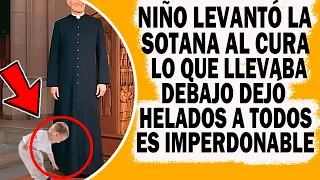 Niñ@ Levantó La Sotana A Sacerdote Y Lo Que Llevaba Debajo Dejó Helados A Todos. Es Imperdonable