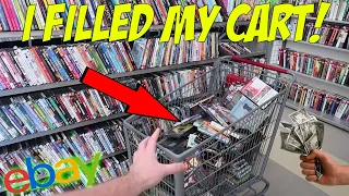 I FILLED My Cart at This MASSIVE Thrift Store! Finding Stuff to Sell on Ebay and Amazon FBA!