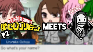 Nezuko meets MHA part 2! (short) (rushed) read description!!