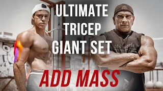 BUILD TRICEPS IN 1 SINGLE GIANT SET | HIT ALL HEADS