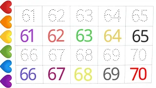 Learn Numbers 61 to 70 |Write Numbers 61 to 70|Counting Numbers #229