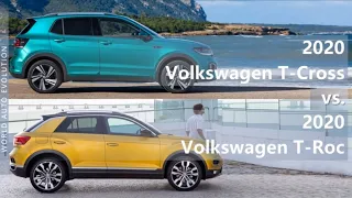 2020 Volkswagen T-Cross vs T-Roc (technical comparison)