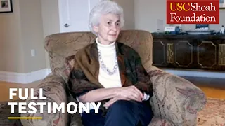 Jewish Holocaust Survivor Selma Rossen | Last Chance Testimony Initiative | USC Shoah Foundation