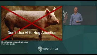 ALBERT WENGER - World after Capital | Rise of AI conference 2019