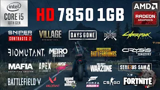 HD 7850 1GB Test in 20 Games in 2021