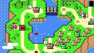 Super Mario World - Complete world map tour (all 96 levels) and easily missed exits explained