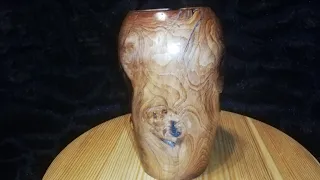 Apple burl vase - Woodturning