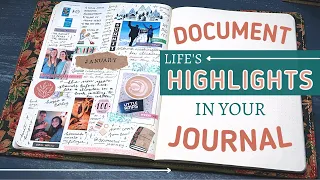 Documenting Life's Highlights in Your Journal! How To Create Monthly Review Spreads