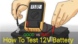 How to test 12V Battery with Multimeter