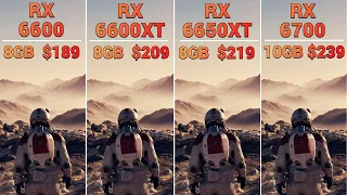 AMD RX 6600 vs RX 6600 XT vs RX 6650 XT vs RX 6700 | 20 Games tested