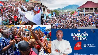 WOW:  THE MASSIVE CROWD AND THIS BAWUMIA'S SPEECH IS SHAKING THE NDCs GROUNDS AS HE TOURS GHANA