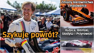 Vettel w Mercedesie? Zmiany w McLarenie,Russell o wypadku z Australii. Kubica i juniorzy testują.#F1