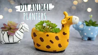 DIY Animal Planters | Wall Putty Planter Ideas | Home/Room Decorating Ideas