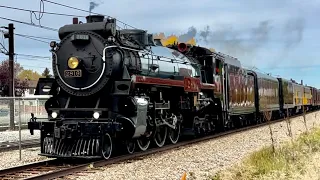 CP 2816 Empress Steam engine Running in the Fall Speedy at Anderson Station on the Aldersyde sub.