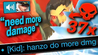 When you HARD CARRY on Hanzo...