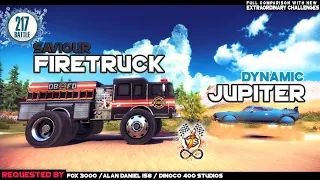 FIRETRUCK VS JUPITER Off The Road | OTR HOVERCAR VS FIRETRUCK 2024 | New EPIC BATTLE Infinite