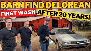 Barn Find DeLorean - First Wash in 20 Years!