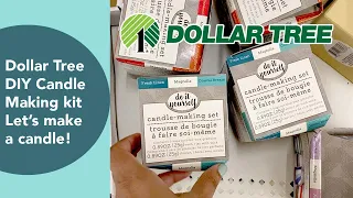 DIY candle making kit, DOLLAR TREE CRAFT