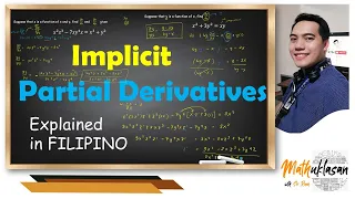 Implicit Partial Derivatives || Differential Calculus in Filipino