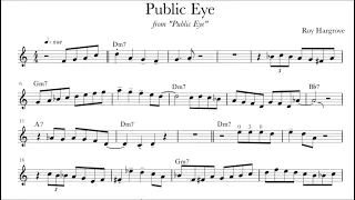 Roy Hargrove - Public Eye Trumpet Solo Transcription