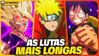 AS LUTAS MAIS LONGAS DE TODAS DOS ANIMES SHONEN