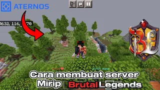 MUDAH😱!!CARA MEMBUAT SERVER MIRIP BRUTAL LEGENDS DI ATERNOS GRATIS BISA MCPE & JAVA