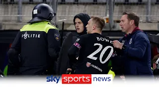 West Ham players forced to defend friends and family from violent AZ fans