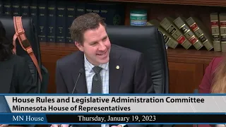 House Rules and Legislative Administration Committee 1/19/23