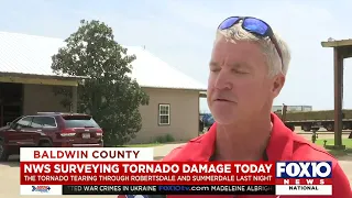 NWS surveys damage in Baldwin County, finds tornado had winds near 90 mph