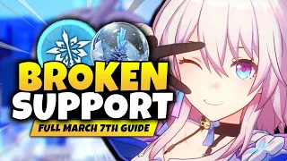 TOP TIER SUPPORT! Best E0 March 7th Guide & Build (Best Relics, Teams & Lightcones) - Honkai