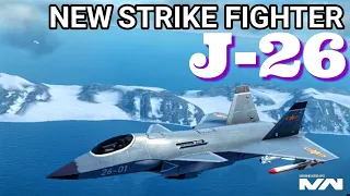 NEW J-26 STRIKE FIGHTER TIER-3 || REVIEW AND DAMAGE TEST || MODERN WARSHIPS