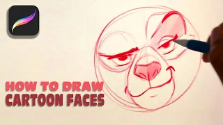 How to Doodle from your mind! Procreate Tutorial: Sketching Step by Step for Cartoon Faces