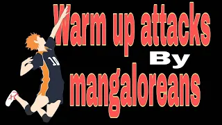 Warm up third meter spike by Manglore players | Mangalore  Volleyball Players |