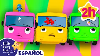 Las ruedas del autobus |🚌 Caricaturas de autobuses 🚌| Canciones infantiles | LBB Español