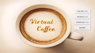 Virtual Coffee ♨ Energy Music  ♨ Binaural Beats Energy Booster