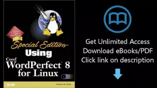 Download Special Edition Using Corel Wordperfect 8 for Linux [P.D.F]