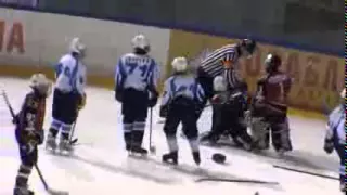 Ice Hockey Russian Kids Fighting