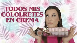 TODOS mis COLORETES en crema | Os enseño swatches