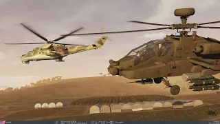 DCS: Apache AH-64D vs Mi-24p Hind #dcsworld @crazyhorse18